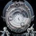 Часы "Морской орёл", ORMAS, обсидиан, часовой кварцевый механизм, 30см