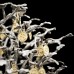 Скульптура "Денежное дерево", ORMAS, нефрит (обсидиан), золочение, 28х26х26см