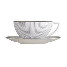 Чайная чашка с блюдцем, Jasper Conran Pin Stripe, Wedgwood, фарфор