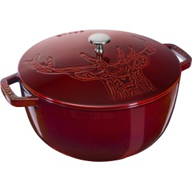 Кокотница "Олень", 26 см, гранат, 11272687, STAUB