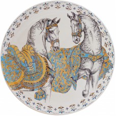 Большая настенная тарелка Gien, Лошади солнца, диам.61,5 см 