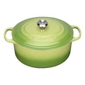 Кастрюля круглая 22 см Пальмовый, стальная ручка, Le Creuset, 21177224262430, Чугун