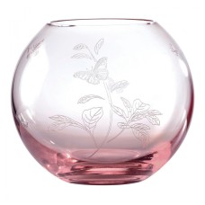 40010676 Ваза круглая для роз, Miranda Kerr, 15,5 см, розовое стекло, Royal Albert