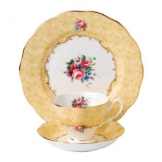40017539 Набор чашка, блюдце, тарелка 20 см, Букет, "100 Years Of, Royal Albert " (1990), Royal Albert