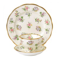 40017588 Набор чашка, блюдце, тарелка 20 см, Весенний луг "100 Years Of, Royal Albert " (1920), Royal Albert