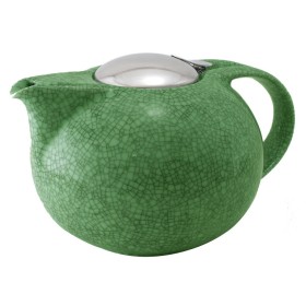 Заварочный чайник Чайники, зеленый кракелюр, фарфор и нержавейка, 0,3 л, TH03SVC, CRISTEL