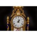 Набор часы и 2 канделября Olympus Brass 425/449 GAPB бронза, цвет-античное золото, голубой фарфор