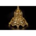 Канделябр Olympus Brass с фигурами 443 GDMR бронза, покрытие- золото 24 карата, красный мрамор