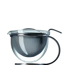 MONO 44444 Чайник круглый Mono Filio, 1.5 л, нержавеющая сталь+стекло