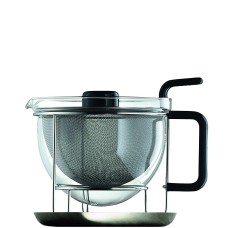 MONO 10450 Чайник с поддоном Mono, нержавеющая сталь+стекло