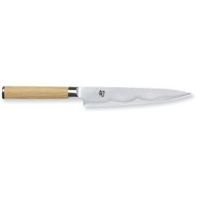 DM-0701W Нож универсальный KAI, Шун Уайт, лезвие 15 см, сталь, дерево