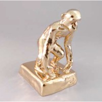 Фигурка Макака большая золото Rudolf Kampf 2001k