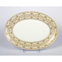 Блюдо овальное J.Seignolles, Alhambra, золотой, 35,5 см, ALGG 0339