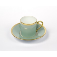 Чашка кофейная с блюдцем Haviland & C.Parlon, Arc en ciel, бирюзовый, RAD  0178
