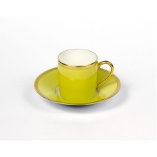 Чашка кофейная с блюдцем Haviland & C.Parlon, Arc en ciel, фисташковый, RAD 0180