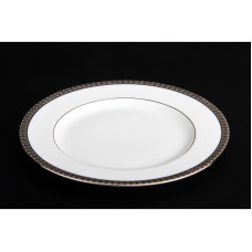 Пирожковая тарелка, коллекция Симфония, декор платина, 16 cm, фарфор
