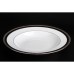 Суповая тарелка, коллекция Симфония, декор черный с платиной, 24 cm, фарфор