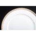 Обеденная тарелка, коллекция Перья, золото, 28 cm, фарфор