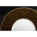 Десертная тарелка, коллекция Каракуза, декор черный с золотом, 22 cm, фарфор