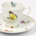 Чашка для кофе с блюдцем Fradkof, бабочки, 150 мл. 