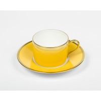 Набор подарочный, 2 чайные пары Haviland & C.Parlon, Arc en ciel, золотисто-желтый, 175 мл, RADG 0190