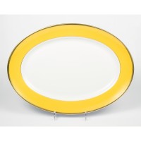 Блюдо овальное Haviland & C.Parlon, Arc en ciel, золотисто-желтый, 41,5 см, RADG 0199