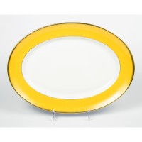 Блюдо овальное Haviland & C.Parlon, Arc en ciel, золотисто-желтый, 35,5 см, RADG 0200