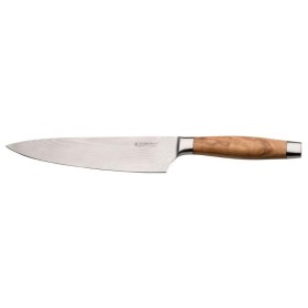 Нож поварской 20 см с деревянной ручкой, Le Creuset, 98000320000200, Дамасская сталь
