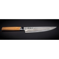 Нож Шеф (кухонный нож) KAI, Магороку Композит, лезвие 8,0"/ 20 см., pукоятка светлое многослойное дерево 12 см.