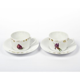 Набор подарочный, 2 чашки для чая с блюдцем Haviland & C.Parlon, Or de la Mediterranee, золотой, 175 мл, MEDG 0009