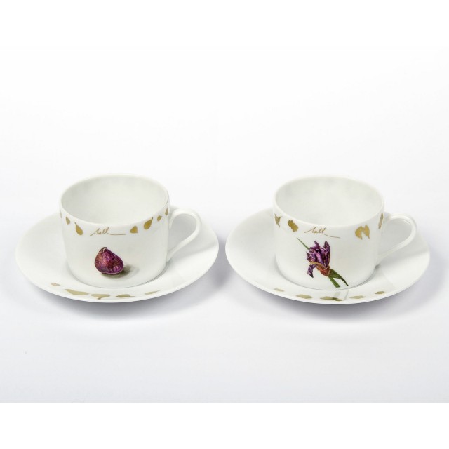 Набор подарочный, 2 чашки для чая с блюдцем Haviland & C.Parlon, Or de la Mediterranee, золотой, 175 мл, MEDG 0009