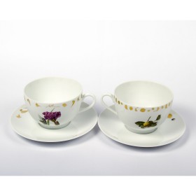 Набор подарочный, 2 чайные пары Haviland & C.Parlon, Or de la Mediterranee, золотой, 350 мл, MEDG 0008