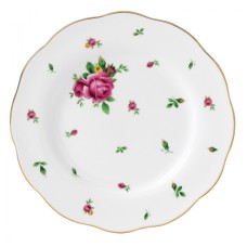 Тарелка десертная Винтаж, 20 см, "Белые розы Нью Кантри" Royal Albert, фарфор