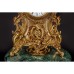 Часы Olympus Brass 519 GAMV CR BICOLOR, бронза, цвет-античное золото, зеленый мрамор, хрусталь
