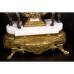 Набор часы и 2 канделября Olympus Brass 415/440 GAMW бронза, цвет-античное золото, белый мрамор