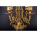 Канделябр Olympus Brass 449 GAMN бронза, цвет-античное золото, черный мрамор