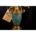 Канделябр Olympus Brass 449 GAMV бронза, цвет античное золото, зеленый мрамор