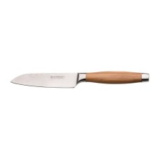 Нож сантоку 13 см с деревянной ручкой, Le Creuset, 98000213000200, Дамасская сталь