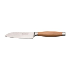 Нож сантоку 13 см с деревянной ручкой, Le Creuset, 98000213000200, Дамасская сталь