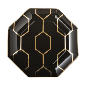 40007544 Тарелка многоугольная 23 см, черная, "Arris", Wedgwood