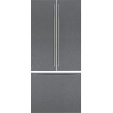 Дверные панели из матовой нержавеющей стали темного цвета с ручкой Gaggenau RVA421922, модель RVA421922