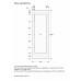 Дверная рама из матовой нержавеющей стали темного цвета с ручкой Gaggenau RVA421622L, модель RVA421622L