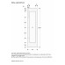 Дверная рама из матовой нержавеющей стали темного цвета с ручкой Gaggenau RVA421122L, модель RVA421122L