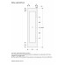 Дверная рама из матовой нержавеющей стали темного цвета с ручкой Gaggenau RVA421122R, модель RVA421122R