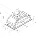 Вытяжка полновстраиваемая HiSTORY CI65B1 FIX, серебристая сталь INOX
