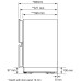 Встраиваемый под столешницу холодильник, 60 см, под фасад Signature Kitchen Suite SKSUD2402E