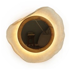 Настенный светильник из нержавеющей стали с зеркалом Лотос