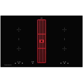 Индукционная варочная панель с вытяжкой Kuppersbusch KMI 8500.0 SR Жгучий красный Hot Chili