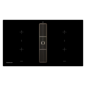 Индукционная варочная панель с вытяжкой Kuppersbusch KMI 9850.0 SR Black Chrome