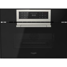 Комбинированный паровой шкаф (черное стекло) FULGOR-Milano FCLCSO 4510 TEM BK